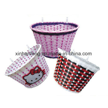 Hot Sale Kids Plastic Bicycle Basket for Bike (HBK-140)